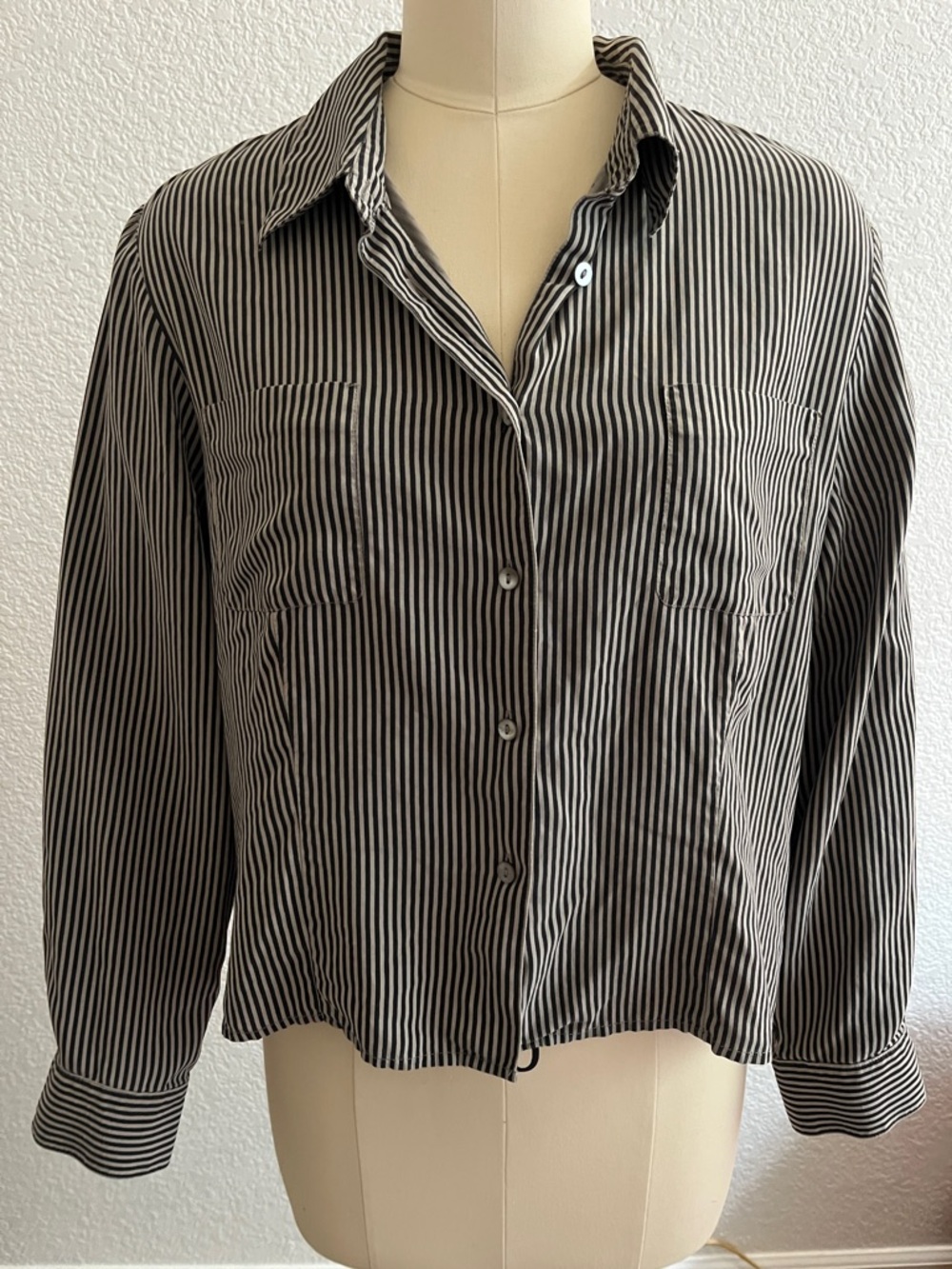 100% Silk button down shirt